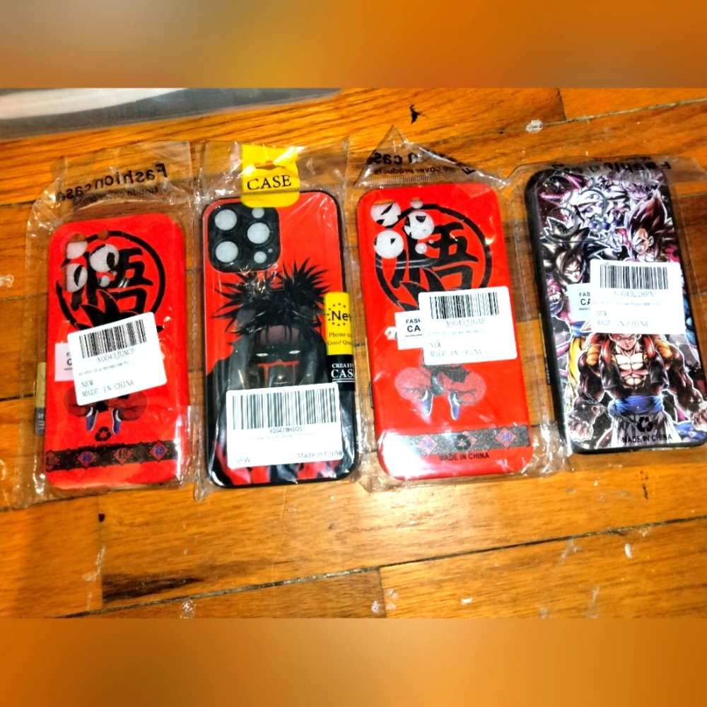Anime Design iPhone Cases Bundle- Red and black